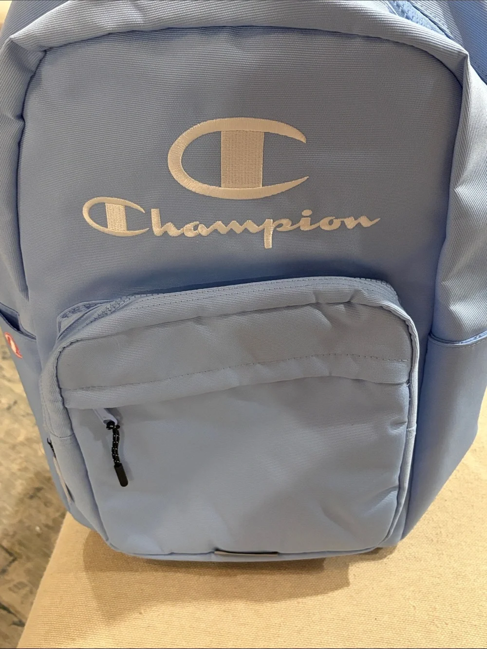 Champion Light Blue Estate Backpack With Water Bottle Pocket/NWT